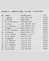 Entry List - NDMC & BMRC Ouston [Sports] 1959