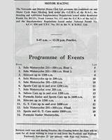 Schedule of Events - NDMC Ouston [FJr./S1.6] 1963