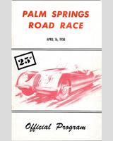 Programme Cover - Palm Springs 1950
