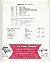 Schedule of Events - Preliminary Palm Springs [CM+DM+EM+FM+GM+HM] 1958