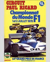 Programme Cover - GP France 1978