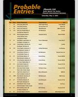 Entry List - 250 mile Phoenix 2003