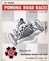 Programme Cover - Pomona - Preliminary Race Production 1500 cc 1957