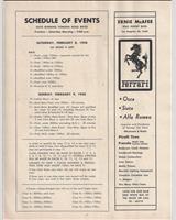 Schedule of Events - Preliminary Pomona [Modified 1.5] 1958