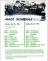 Schedule of Events - SCCA Regional Pomona [FP] 1963