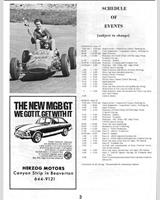 Schedule of Events - ICNSCC Portland [AP+BP+CP+DP] 1967