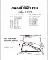 Schedule of Events - SCCA National Portland [AP+BP+CP+DP+AS] 1968