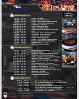 Schedule of Events - American Le Mans Series Portland 2004