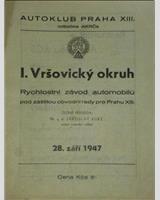 Programme Cover - Praha-Vršovice [S750] 1947