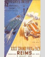 Programme Cover - 12 h Reims 1953