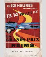 Programme Cover - 12 h Reims 1957