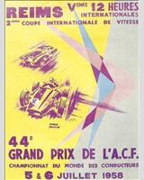 Programme Cover - 12 h Reims 1958