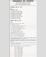 Schedule of Events - Riverside [Ladies] 1957