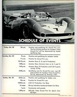 Schedule of Events - Can-Am Riverside 1966