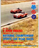 Programme Cover - SCCA National Riverside  - Classes: CP+DP 1968