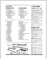 Schedule of Events - SCCA National Riverside  - Classes: CP+DP 1968