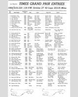 Entry List - Can-Am Riverside 1968