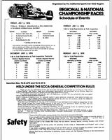 Schedule of Events - SCCA Regional Riverside [ASR+BSR+AP+BP+CP+AS] 1976