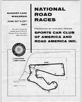 Track Map - SCCA National Road America - Classes CP, DP and EP 1957