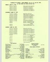 Schedule of Events - June Sprints Road America [AP+BP+CP+AS] 1972