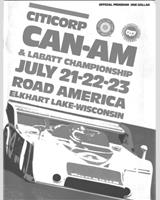 Programme Cover - Can-Am Road America 1978