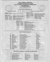 Schedule of Events - Can-Am Road America 1978