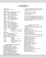 Schedule of Events - Can-Am Road America 1982