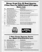 Entry List - Road America 2 Hours 1992