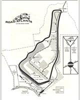 Track Map - SCCA National Road Atlanta - Classes: ASR+BSR+AP+BP+CP+AS 1972