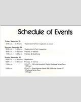Schedule of Events - 200 mile Road Atlanta 1973