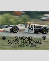 Programme Cover - SCCA National Road Atlanta [AP+BP+CP+AS+ASR+BSR] 1974