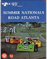 Programme Cover - SCCA National Road Atlanta [ASR+BSR+AP+BP+CP+AS+BS] 1976