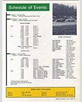 Schedule of Events - SCCA National Road Atlanta [ASR+BSR+AP+BP+CP+AS+BS] 1976