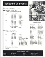 Schedule of Events - SCCA National Road Atlanta 1977