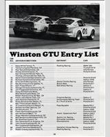Entry List - Road Atlanta 75 Miles GTU 1979