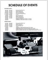 Schedule of Events - Can-Am Road Atlanta 1979