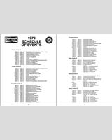 Schedule of Events - US Champions Road Atlanta [CP] 1979