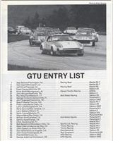 Entry List - Road Atlanta [GTU] 1980