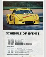 Schedule of Events - Road Atlanta 100 Miles 1980