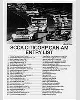 Entry List - Can-Am Road Atlanta 1980