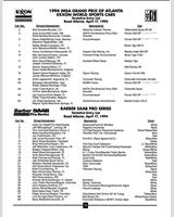 Entry List - 2 h Road Atlanta 1994