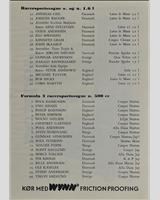 Entry List - Preliminary Roskilde Ring [S1.6] 1959