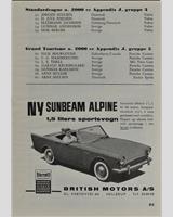 Entry List - Roskilde Ring [GT2.0] 1959