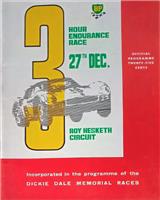Programme Cover - Roy Hesketh 3 Hours 1965