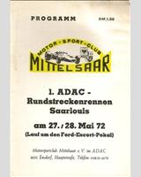 Programme Cover - Saarlouis [GT] 1972