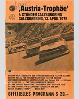 Programme Cover - 4 h Salzburgring 1975