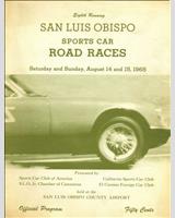 Programme Cover - SCCA Regional San Luis Obispo [HM] 1965