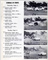Schedule of Events - Santa Barbara [Production 1.5] 1955