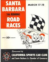 Programme Cover - Preliminary Santa Barbara [Production 1.3] 1956