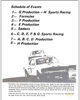 Schedule of Events - SCCA Regional Santa Barbara [AP+BP+CP] 1967